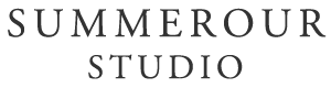 Summerour studio logo on a white background, featuring Atlanta wedding DJs.