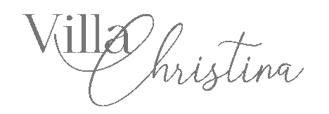 villa-christina Villa christina logo on a black background, complemented by an Atlanta photo booth rental option.
